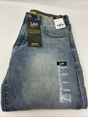 Lee Slim Fit Straight Leg Jeans - Light Blue Wash 28x30